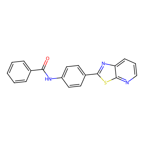 N-(4-(thiazolo[5,4-b]pyridin-2-yl)phenyl)benzamide structure