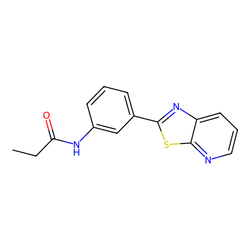 N-(3-{[1,3]Thiazolo[5,4-B]pyridin-2-YL}phenyl)propanamide structure