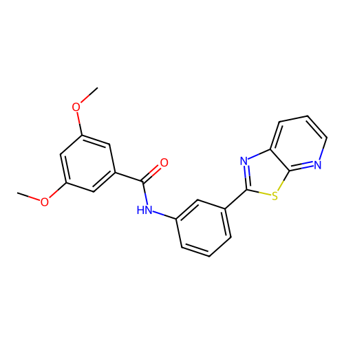 3,5-dimethoxy-N-(3-(thiazolo[5,4-b]pyridin-2-yl)phenyl)benzamide structure