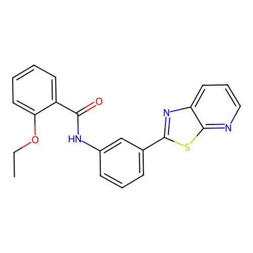 2-Ethoxy-N-(3-{[1,3]thiazolo[5,4-B]pyridin-2-YL}phenyl)benzamide structure