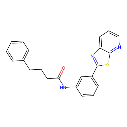 4-Phenyl-N-(3-{[1,3]thiazolo[5,4-B]pyridin-2-YL}phenyl)butanamide structure