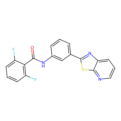 2,6-Difluoro-N-(3-{[1,3]thiazolo[5,4-B]pyridin-2-YL}phenyl)benzamide structure