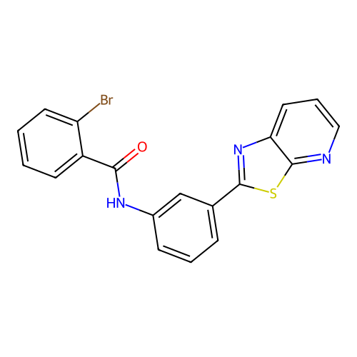 2-Bromo-N-(3-{[1,3]thiazolo[5,4-B]pyridin-2-YL}phenyl)benzamide structure