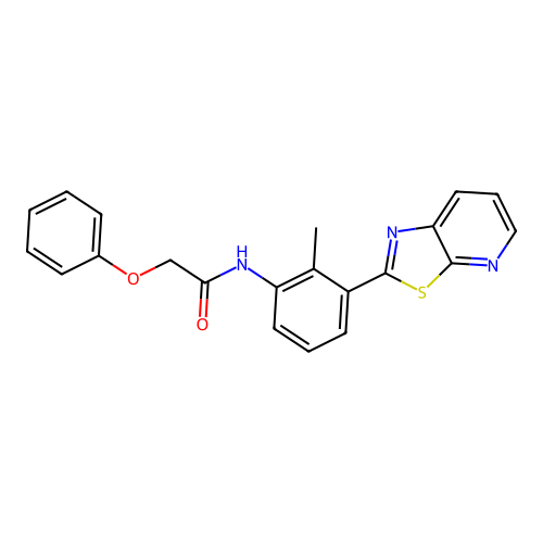 N-(2-Methyl-3-{[1,3]thiazolo[5,4-B]pyridin-2-YL}phenyl)-2-phenoxyacetamide structure
