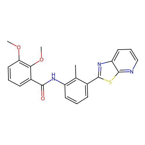 2,3-Dimethoxy-N-(2-methyl-3-{[1,3]thiazolo[5,4-B]pyridin-2-YL}phenyl)benzamide structure