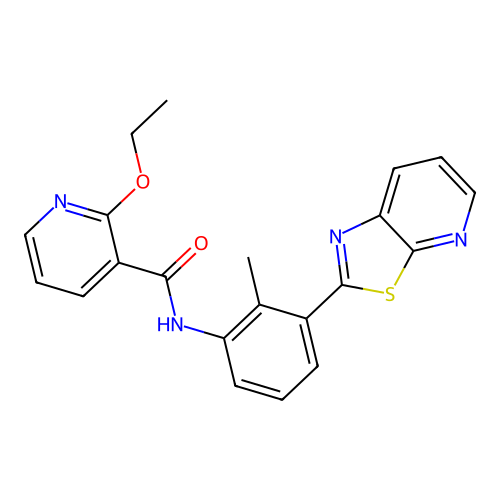 2-ethoxy-N-(2-methyl-3-(thiazolo[5,4-b]pyridin-2-yl)phenyl)nicotinamide structure
