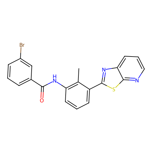 3-Bromo-N-(2-methyl-3-{[1,3]thiazolo[5,4-B]pyridin-2-YL}phenyl)benzamide structure