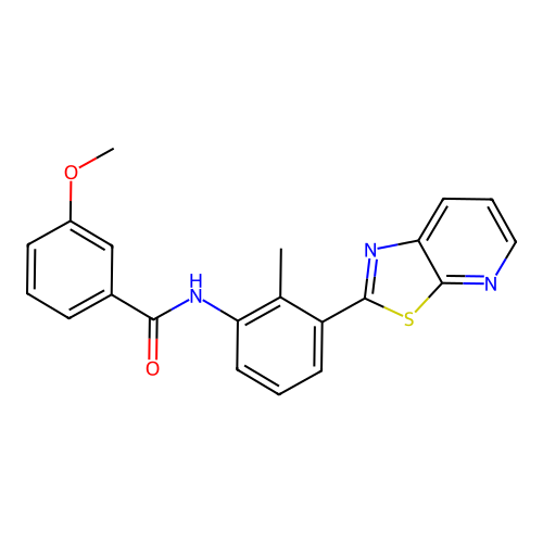 3-Methoxy-N-(2-methyl-3-{[1,3]thiazolo[5,4-B]pyridin-2-YL}phenyl)benzamide structure