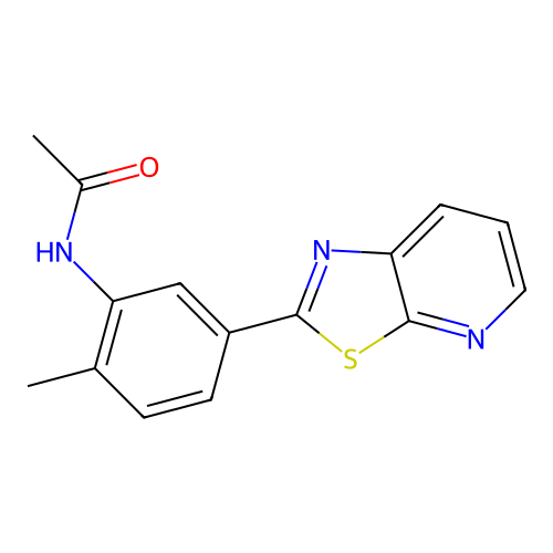 N-(2-Methyl-5-{[1,3]thiazolo[5,4-B]pyridin-2-YL}phenyl)acetamide structure