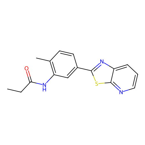 N-(2-Methyl-5-{[1,3]thiazolo[5,4-B]pyridin-2-YL}phenyl)propanamide structure