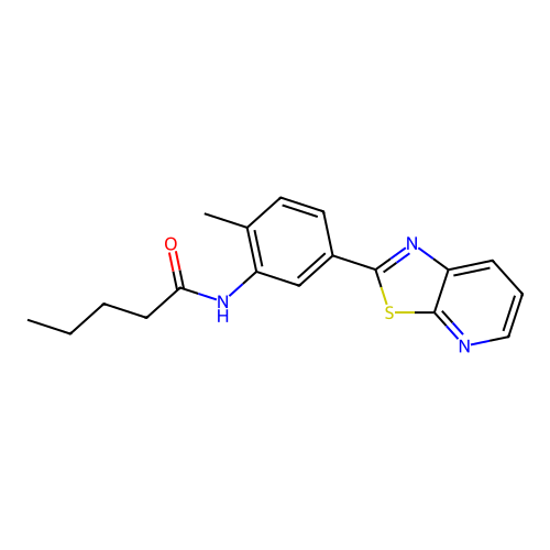 N-(2-Methyl-5-{[1,3]thiazolo[5,4-B]pyridin-2-YL}phenyl)pentanamide structure