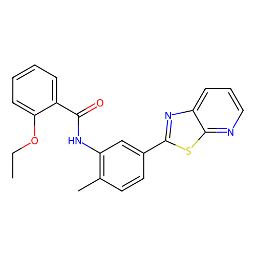 2-Ethoxy-N-(2-methyl-5-{[1,3]thiazolo[5,4-B]pyridin-2-YL}phenyl)benzamide structure