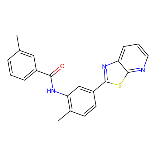 3-Methyl-N-(2-methyl-5-{[1,3]thiazolo[5,4-B]pyridin-2-YL}phenyl)benzamide structure