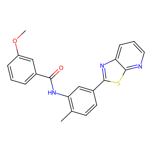 3-Methoxy-N-(2-methyl-5-{[1,3]thiazolo[5,4-B]pyridin-2-YL}phenyl)benzamide structure