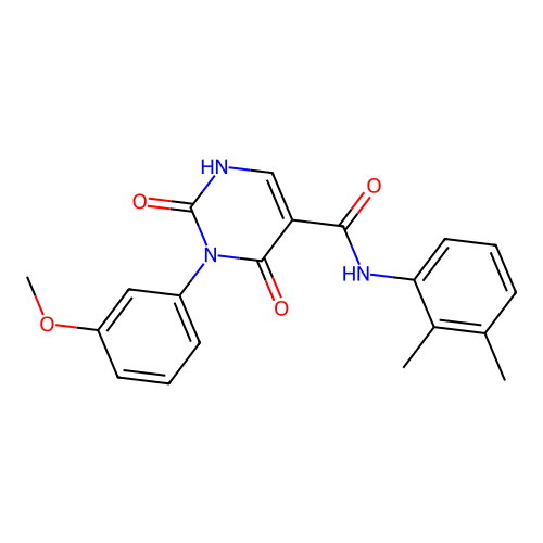 N-(2,3-dimethylphenyl)-3-(3-methoxyphenyl)-2,4-dioxo-1,2,3,4-tetrahydropyrimidine-5-carboxamide structure