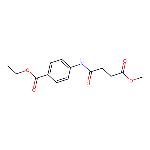 Ethyl 4-[(4-methoxy-4-oxobutanoyl)amino]benzoate structure
