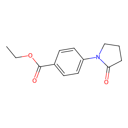 Ethyl 4-(2-oxopyrrolidin-1-yl)benzoate structure