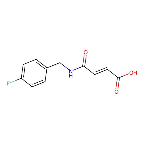 (E)-4-((4-Fluorobenzyl)amino)-4-oxobut-2-enoic acid structure