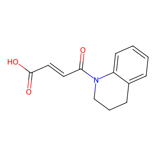 4-Oxo-4-(1,2,3,4-tetrahydroquinolin-1-yl)but-2-enoic acid structure