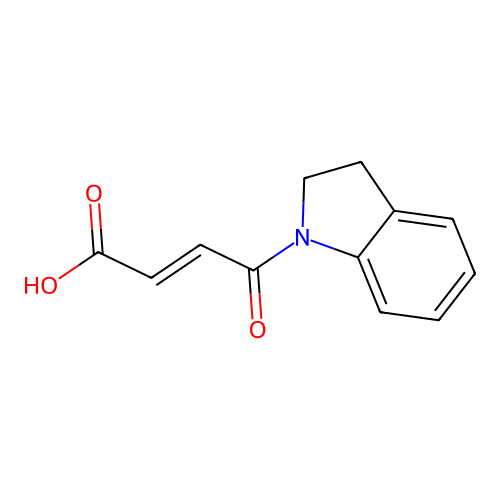 4-(2,3-二氢吲哚-1-基)-4-氧代丁-2-烯酸 structure