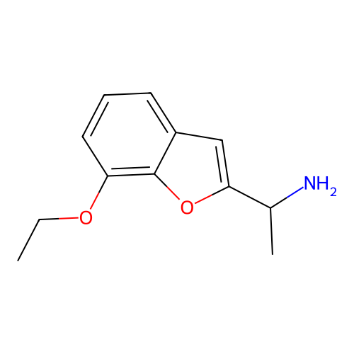 1-(7-Ethoxy-1-benzofuran-2-yl)ethan-1-amine structure