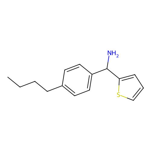 (4-Butylphenyl)(thiophen-2-yl)methanamine structure