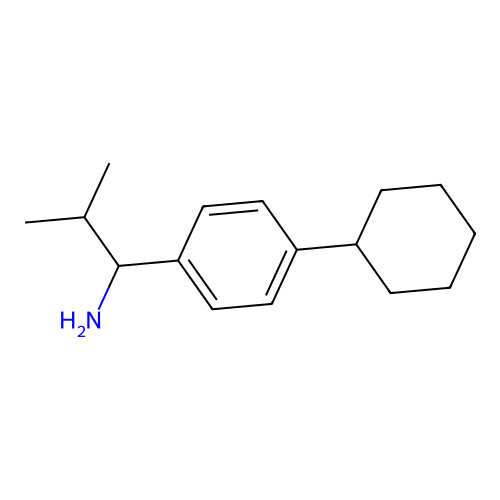 1-(4-Cyclohexylphenyl)-2-methylpropan-1-amine structure