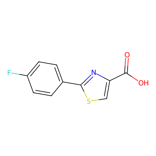 2-(4-Fluorophenyl)-1,3-thiazole-4-carboxylic acid structure