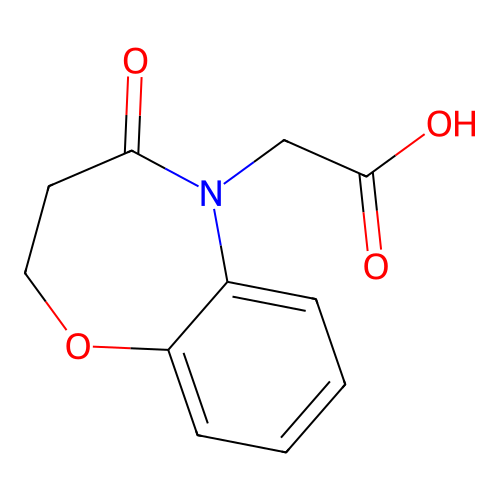 2-(4-Oxo-2,3,4,5-tetrahydro-1,5-benzoxazepin-5-yl)acetic acid structure