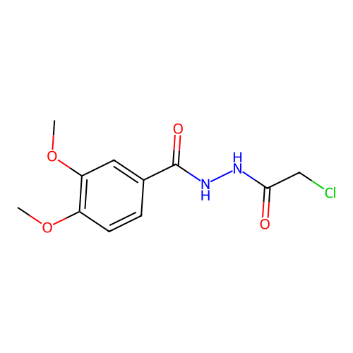 N'-(2-chloroacetyl)-3,4-dimethoxybenzohydrazide structure