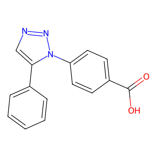 4-(5-phenyltriazol-1-yl)benzoic Acid structure