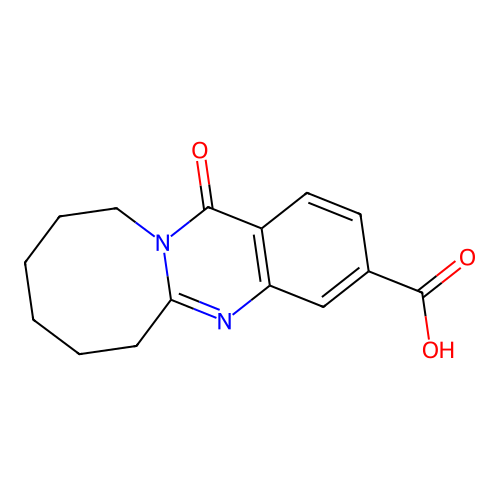 6,8,9,10,11,13-Hexahydro-13-oxo-7H-azocino[2,1-b]quinazoline-3-carboxylic acid structure