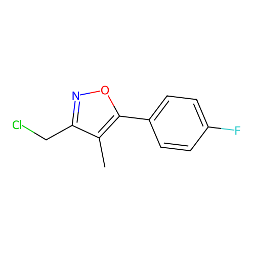 3-(Chloromethyl)-5-(4-fluorophenyl)-4-methylisoxazole structure