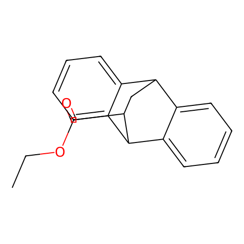 Ethyl 9,10-dihydro-9,10-ethanoanthracene-11-carboxylate structure