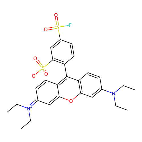 Sulforhodamine B 5-acid fluoride structure