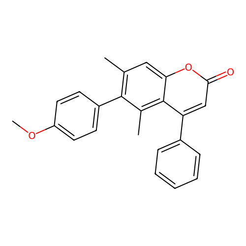 6-(4-Methoxyphenyl)-5,7-dimethyl-4-phenylchromen-2-one structure