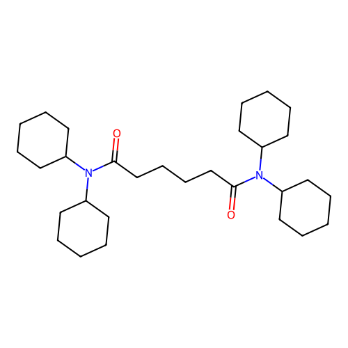 Hexanediamide, N,N,N',N'-tetracyclohexyl- structure