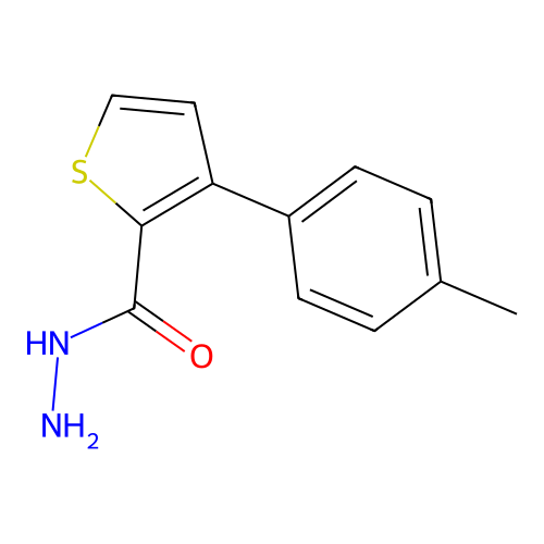 3-(4-Methylphenyl)thiophene-2-carbohydrazide structure