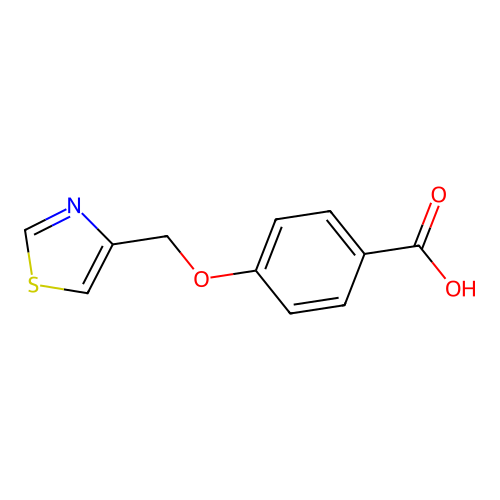 4-(1,3-thiazol-4-ylmethoxy)benzoic Acid structure