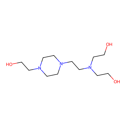 1-Piperazineethanol,4-[2-[bis(2-hydroxyethyl)amino]ethyl]- structure