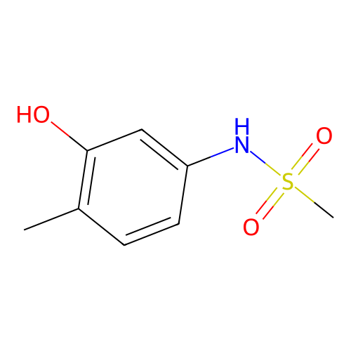 N-(3-hydroxy-4-methylphenyl)methanesulfonamide structure