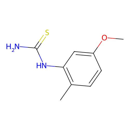 (5-Methoxy-2-methylphenyl)thiourea structure