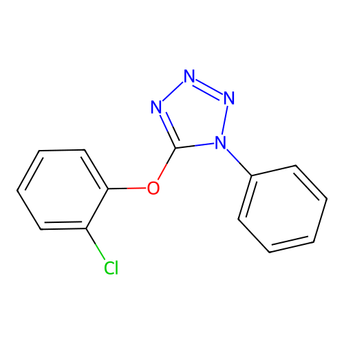 5-(2-Chlorophenoxy)-1-phenyltetrazole structure