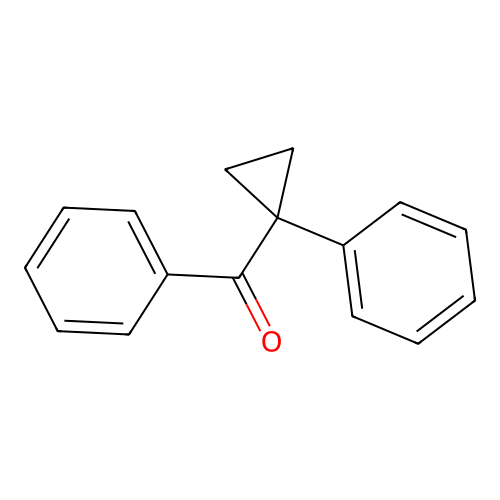 Phenyl(1-phenylcyclopropyl)methanone structure