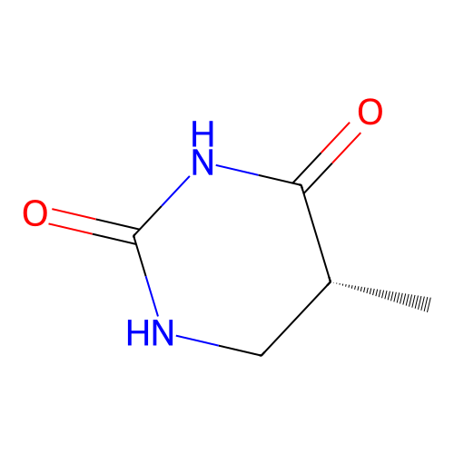 (5R)-Dihydrothymine structure