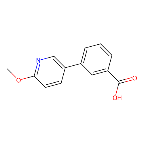 3-(6-methoxypyridin-3-yl)benzoic Acid structure