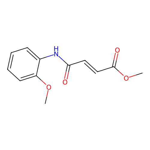 Methyl 4-(2-methoxyanilino)-4-oxo-2-butenoate structure
