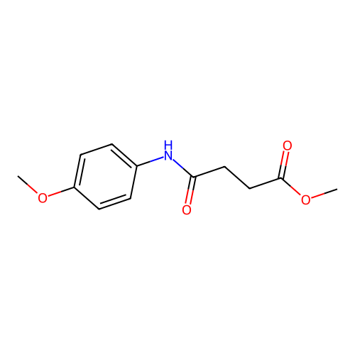 Methyl 4-[(4-methoxyphenyl)amino]-4-oxobutanoate structure