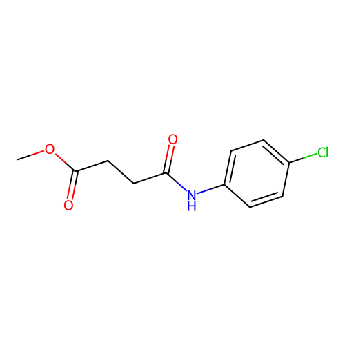 Methyl 4-(4-chloroanilino)-4-oxobutanoate structure