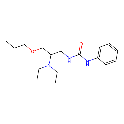 Urea, N-(2-(diethylamino)-3-propoxypropyl)-N'-phenyl- structure